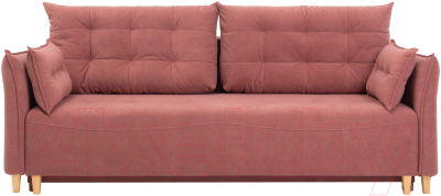 Диван KRONES Цезарь 3 (велюр бледно-пурпурный)