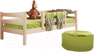 Кровать-тахта Мебельград Соня вариант 4 (массив сосны прозрачный лак)