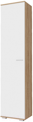 Шкаф-пенал Памир Италия П-500 (дуб сонома/белый глянец)