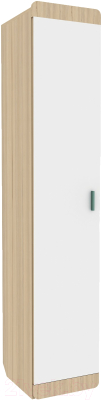 Шкаф-пенал Аквилон Кот №5.1 (туя светлая/белый)
