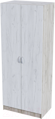 Шкаф Стендмебель Бася ШК-554 (дуб крафт белый/дуб крафт серый)