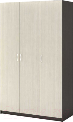 Шкаф Стендмебель Бася ШК-557 трехстворчатый (дуб белфорт/венге)