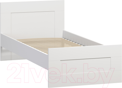 Односпальная кровать Mio Tesoro Сириус 80x200 2.02.04.160.1 (белый)