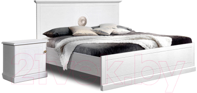 Двуспальная кровать Гомельдрев Виола ГМ 8824 160x200 Дуб (бьянко)