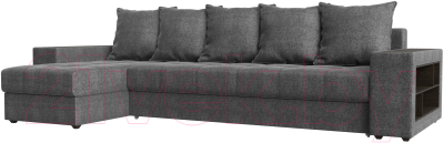 Диван угловой Mebelico Дубай 88 левый (рогожка серый)