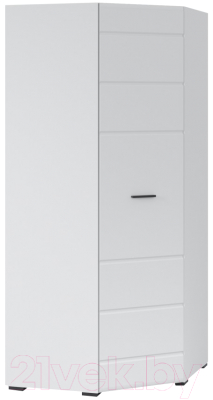 Шкаф Империал Йорк 890 угловой (белый жемчуг/белый глянец)