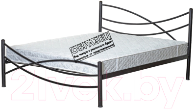 Односпальная кровать Князев Мебель Калифорния КЯ.90.190.К (коричневый муар)