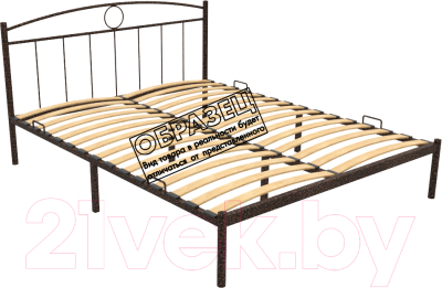 Односпальная кровать Князев Мебель Люмия ЛЯ.90.190.М (медный антик)