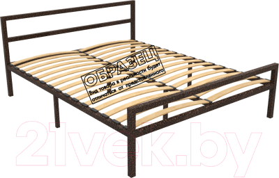 Односпальная кровать Князев Мебель Наргиз НЗ.90.190.М (медный антик)