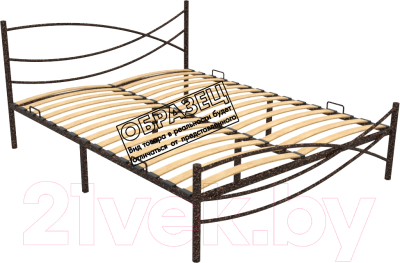 Односпальная кровать Князев Мебель Калифорния КЯ.90.200.М (медный антик)