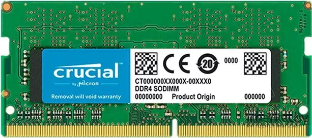 Crucial 8GB DDR4 SODIMM PC4-25600 CT8G4SFS832A