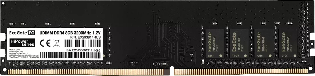 ExeGate HiPower 8ГБ DDR4 3200 МГц EX293814RUS