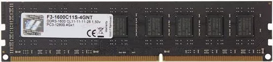 G.Skill Value F3-1600C11S-4GNT DDR3 PC3-12800 4GB