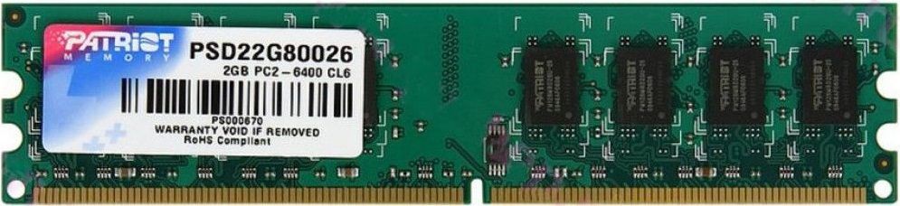 Patriot Signature 2GB DDR2 PC2-6400 (PSD22G80026)