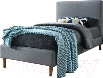 Односпальная кровать Signal Acoma 90x200 (серый/дуб)