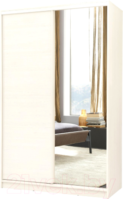 Шкаф Рэйгрупп B 140 BBB Bromo РГ-11.02 (дуб бордо лайт/белый матовый)