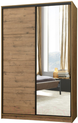 Шкаф Рэйгрупп B 160 VVH Bromo РГ-10.02 (дуб велингтон/черный матовый)