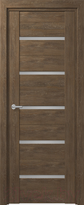 Дверь межкомнатная Deform D11 ДО 60x200 (дуб шале корица/мателюкс)