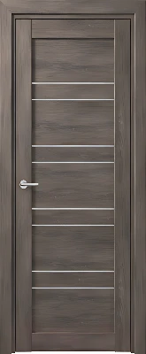 Дверь межкомнатная Deform D15 ДО 60x200 (дуб шале графит/мателюкс)