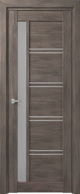 Дверь межкомнатная Deform D19 ДО 60x200 (дуб шале графит/мателюкс)
