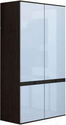 Шкаф Горизонт Мебель Марсель (венге/белый глянец)