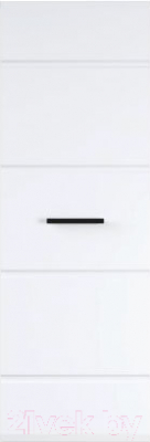 Шкаф навесной Империал Йорк (белый жемчуг/белый глянец)