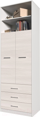 Шкаф Интерлиния Innova V01 (вудлайн/белый)