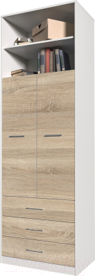 Шкаф Интерлиния Innova V01 (дуб сонома/белый)
