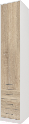 Шкаф-пенал Интерлиния Innova V02 (дуб сонома/белый)
