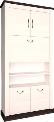 Шкаф Интерлиния ТР-ШБ (вудлайн кремовый/дуб венге)