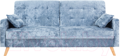 Диван KRONES Тесей (велюр голубой перламутр)