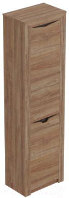 Шкаф-пенал Мебельград Соренто 60x38.5x210 (дуб стирлинг/кофе структурный матовый)