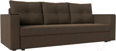 Диван Mebelico Атланта Лайт без стола (рогожка коричневый)