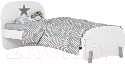 Односпальная кровать Polini Kids Mirum 1910 (белый)