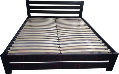 Двуспальная кровать BAMA Palermo (160x200, черный)