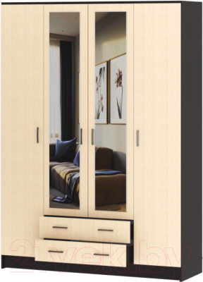 Шкаф Памир София Квадро (венге/дуб белфорт)