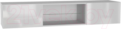 Шкаф навесной НК Мебель Point тип-33 / 71774446 (белый/белый глянец)
