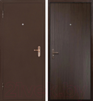 Входная дверь Промет Спец Pro BMD венге/антик медь (86x206, левая)