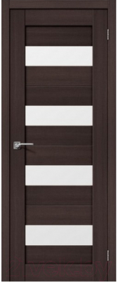 Дверь межкомнатная Portas S23 90x200 (орех шоколад)