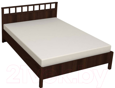 Каркас кровати Глазов Sherlock 47 Люкс 160x200 (орех шоколадный)