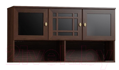 Шкаф навесной Глазов Sherlock 4 (орех шоколадный)