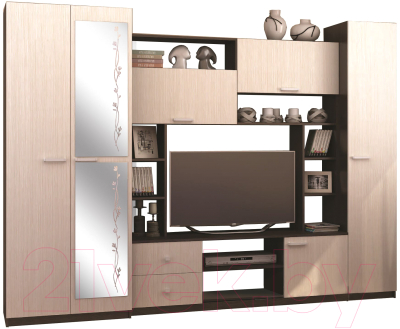 Стенка Стендмебель Марта-М (дуб белфорт/венге)