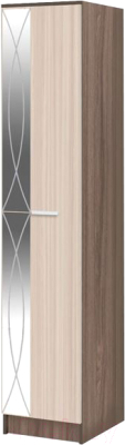 Шкаф-пенал Стендмебель Ольбия (ясень шимо светлый/ясень шимо темный)