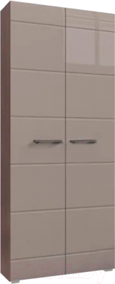 Шкаф Стендмебель Вегас двухстворчатый (кофе с молоком/ясень шимо темный)