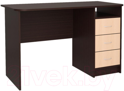 Письменный стол Интерлиния СК-001 (дуб венге/дуб молочный)