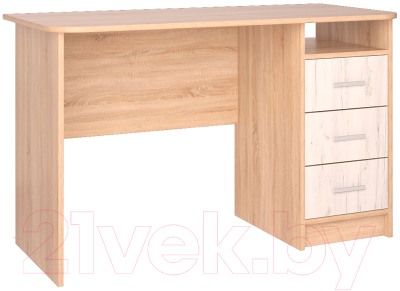 Письменный стол Интерлиния СК-001 (дуб сонома/дуб белый)
