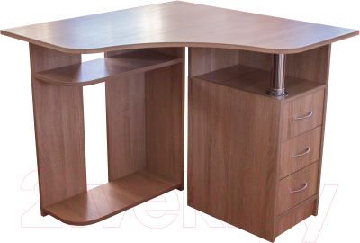 Компьютерный стол Компас-мебель КС-003-03 (дуб сонома светлый)