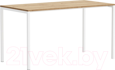 Письменный стол Crafto Рон Лофт 02 140x70x75 (белый/дуб)