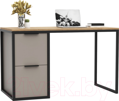 Письменный стол Crafto Курт Лофт 03 120x60x75 (латте дуб)