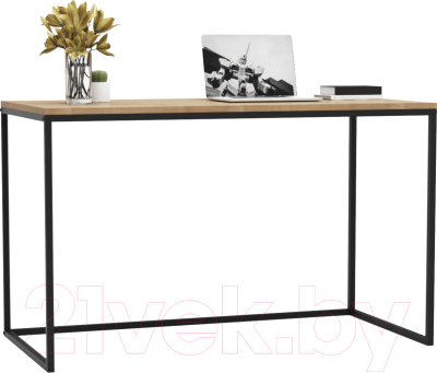 Письменный стол Crafto Вествуд Лофт 03 120x60x75 (черный/ дуб)